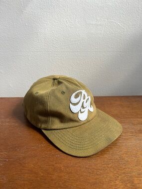 Green Baseball Cap with White PA Script Patch Pittsburgh PA